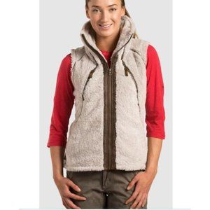 Kuhl Flight Vest M Soft Fleece Hooded Pockets Medi